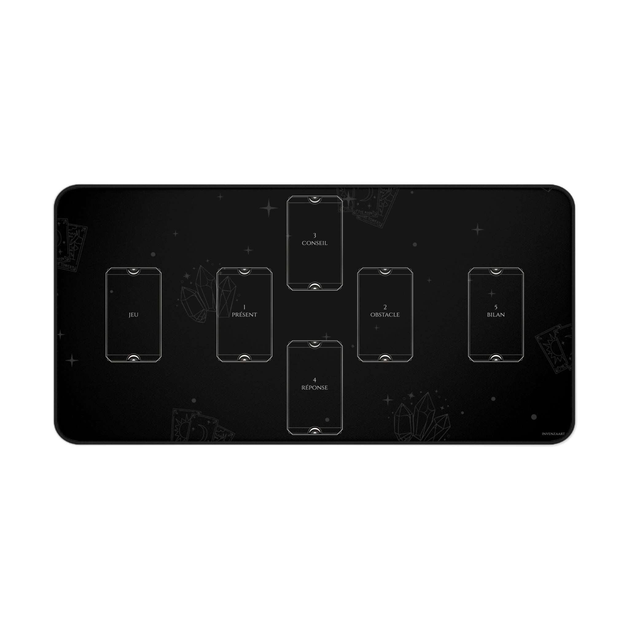 Tapis de Tarot XL - Cristal Black