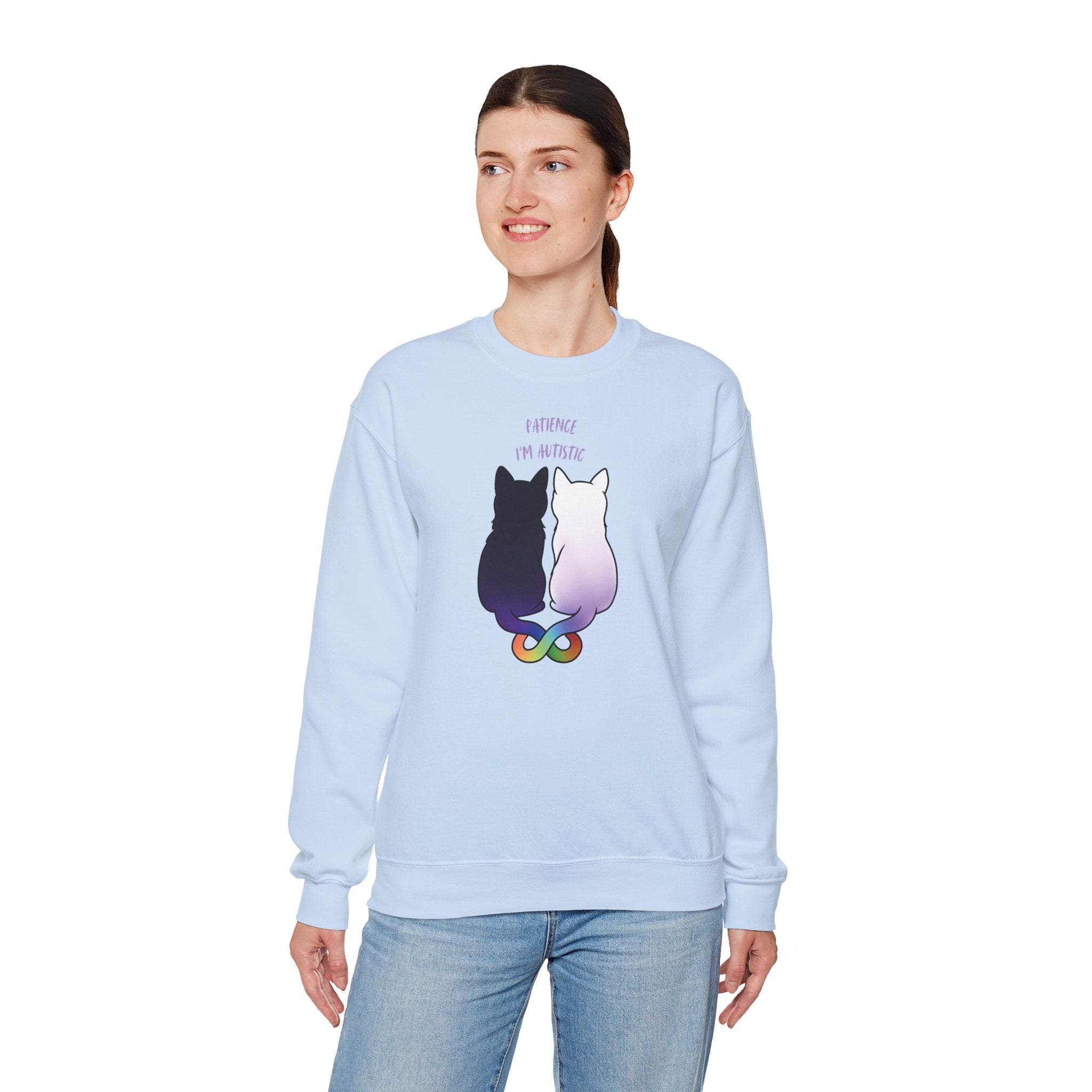 Autism Awareness Crewneck Sweatshirt, Comfortable Unisex Sweatshirt, Cat Lovers Gift, Cozy Fall Apparel, Supportive Autism Fashion, [...]